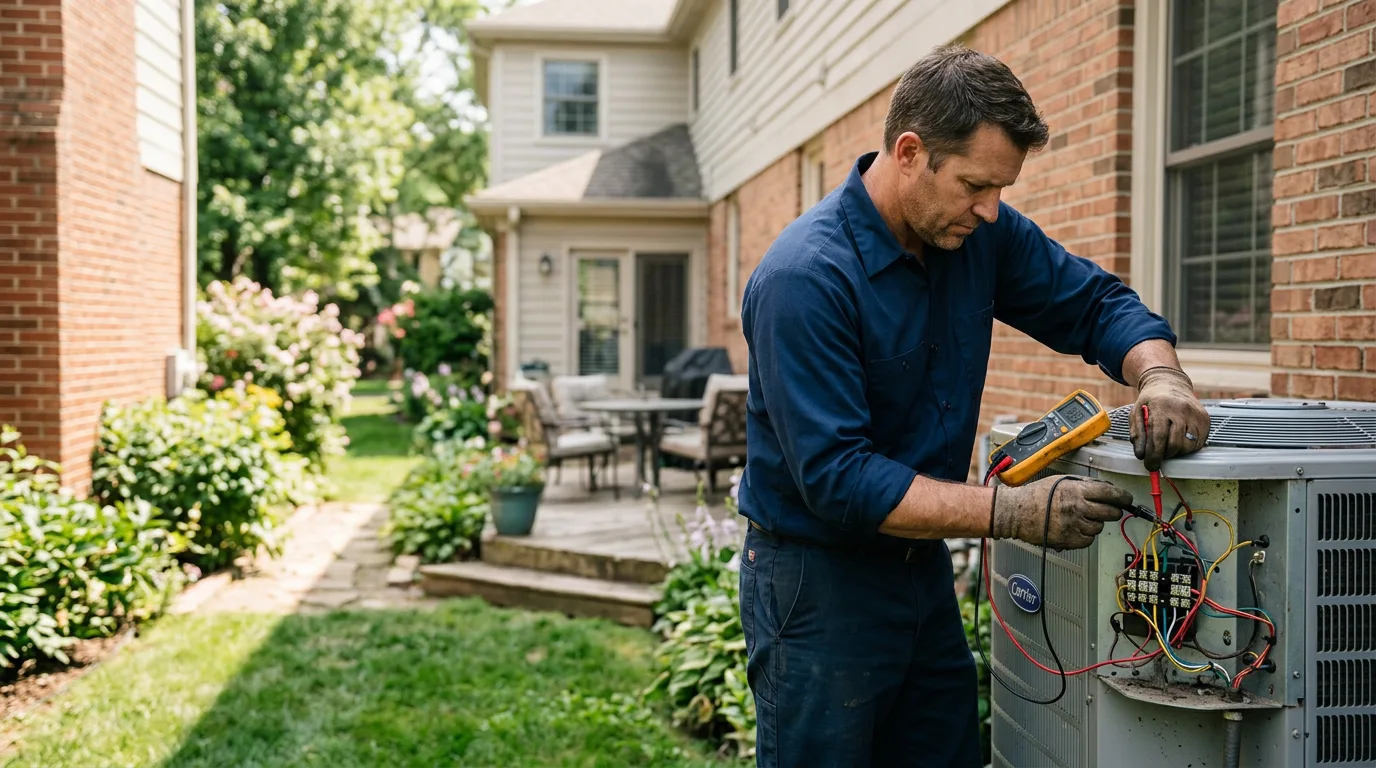 HVAC technician working near Davy, WV